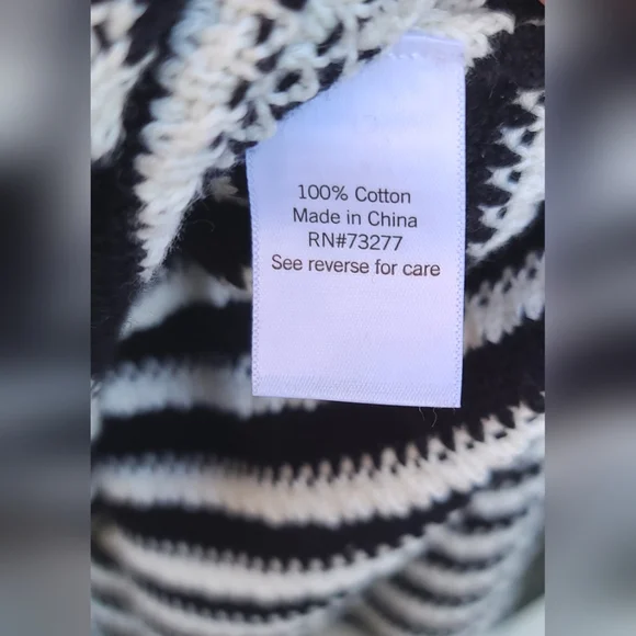 Nine West Knit Nautical Cottagecore Black & White Striped Dress - Size XXL / 2X - Picture 11 of 17